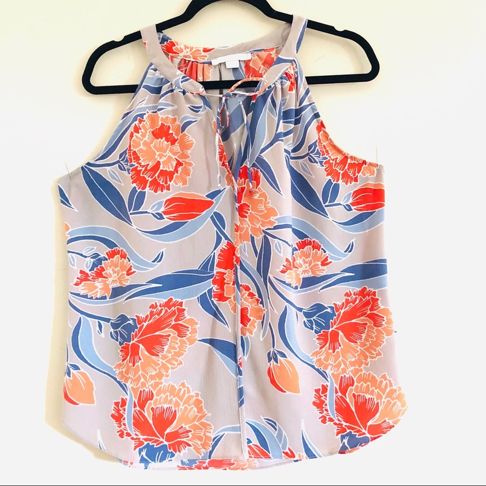 C & E  Sleeveless Floral print Blouse